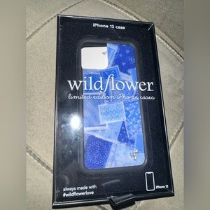 iPhone 12 Mini Phone Case - Wildflower - Denim print